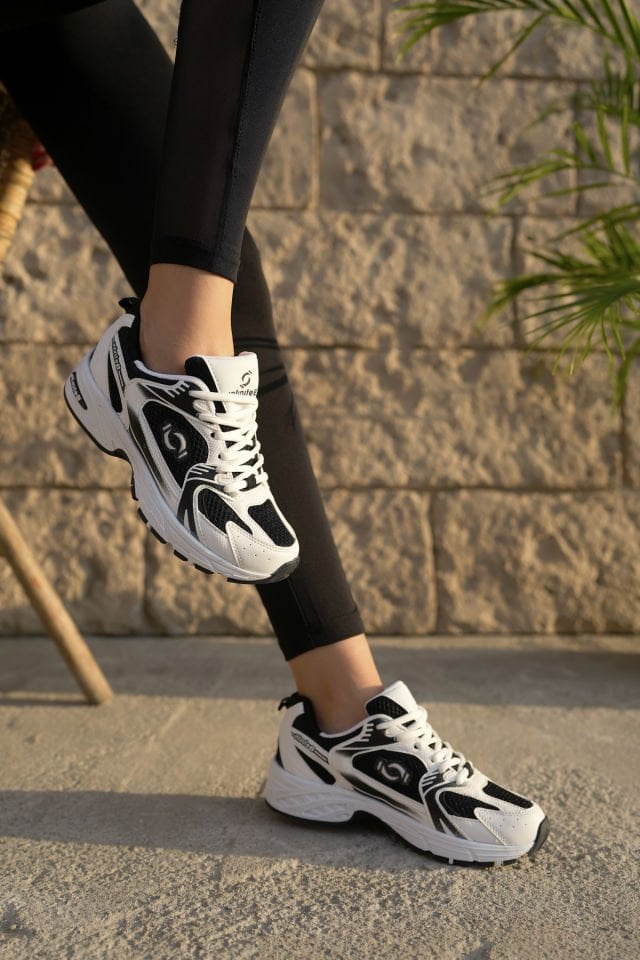 Kadın Günlük Spor Ayakkabı Liana SiyahBeyaz - 36