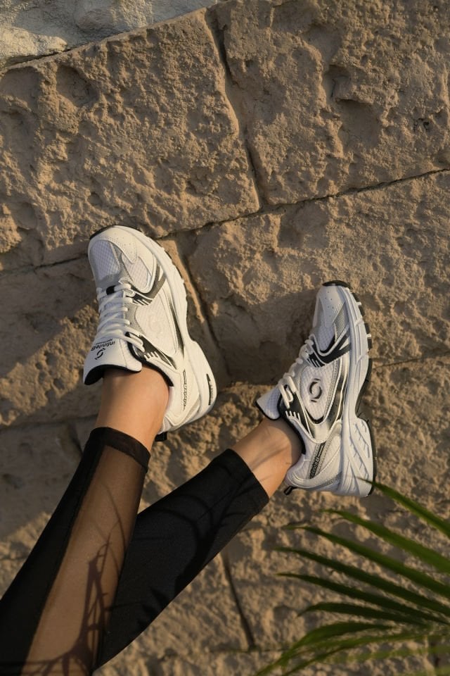 Kadın Günlük Spor Ayakkabı Liana BeyazSiyah - 36