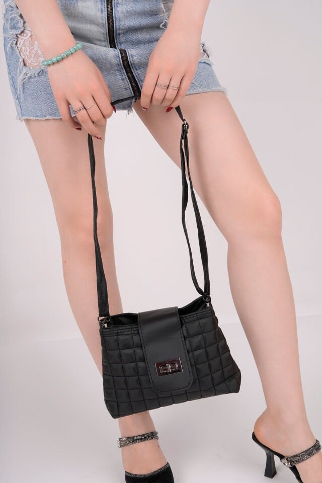 Kadın Günlük Omuz Çantası Siyah - Tek Ebat