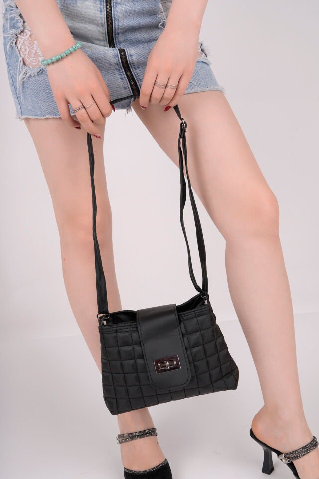 Kadın Günlük Omuz Çantası Siyah - Tek Ebat