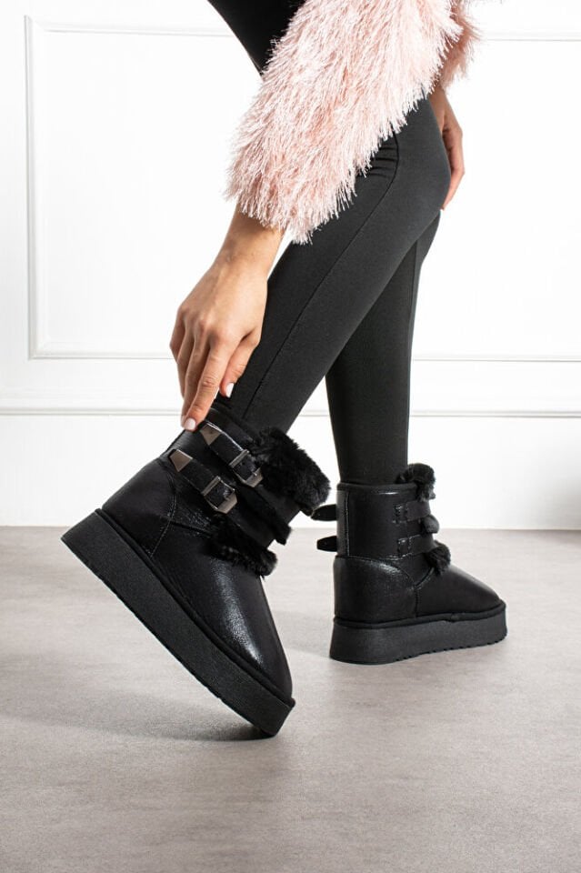 Kadın Şık Günlük Bot Bruna Siyah - 39