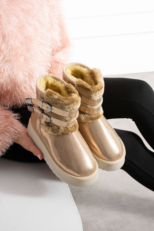 Kadın Şık Günlük Bot Bruna Altın - 39