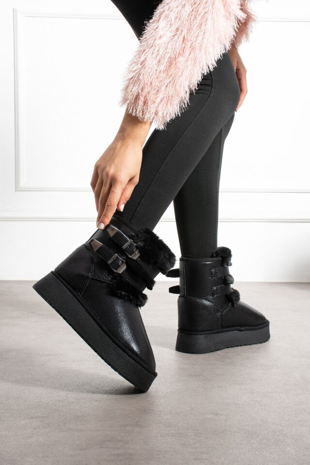 Kadın Şık Günlük Bot Bruna Siyah - 38