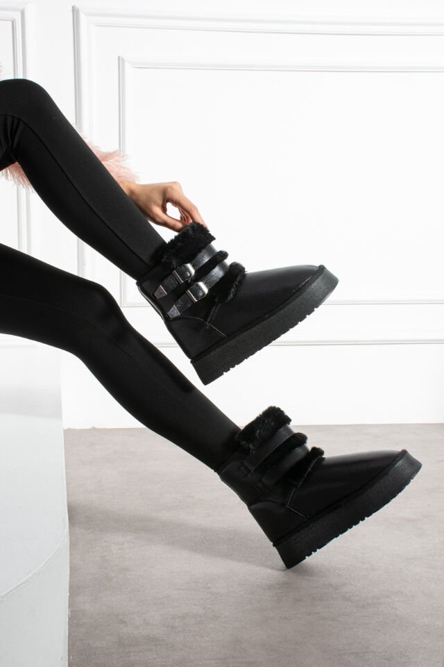 Kadın Şık Günlük Bot Bruna Siyah - 36