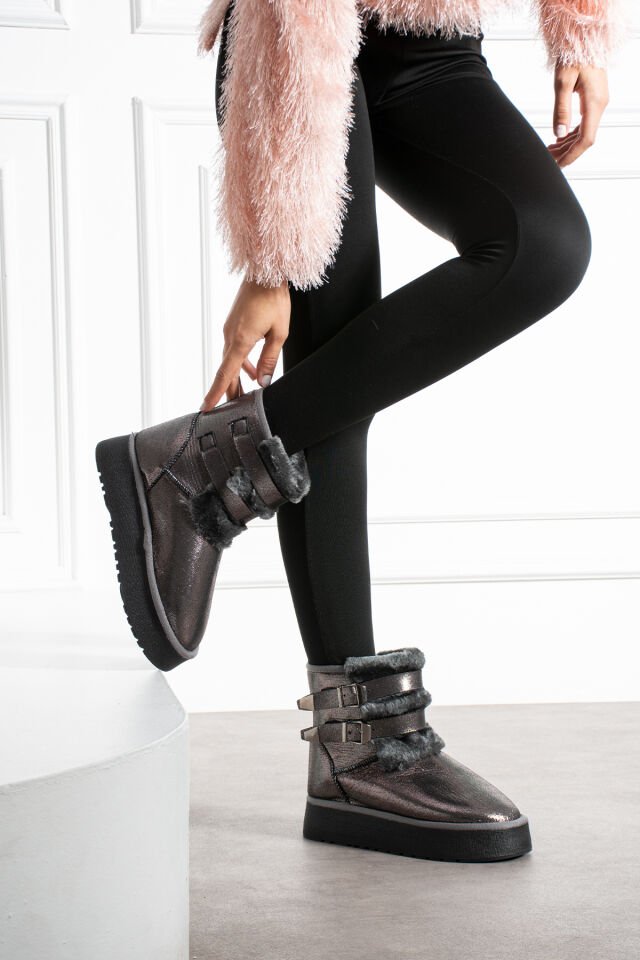 Kadın Şık Günlük Bot Bruna Platin - 39