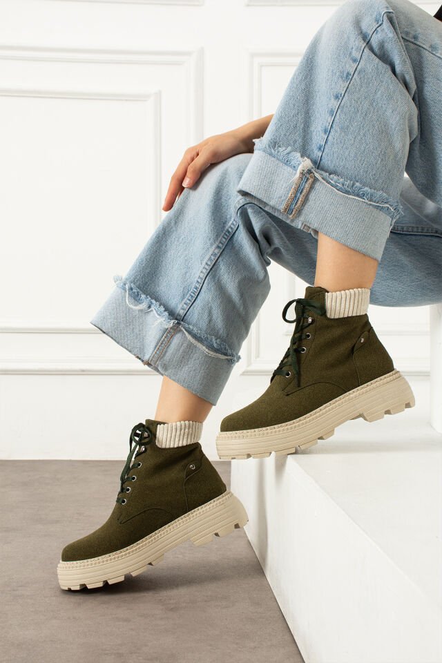 Kadın Şık Bot Yeşil - 40