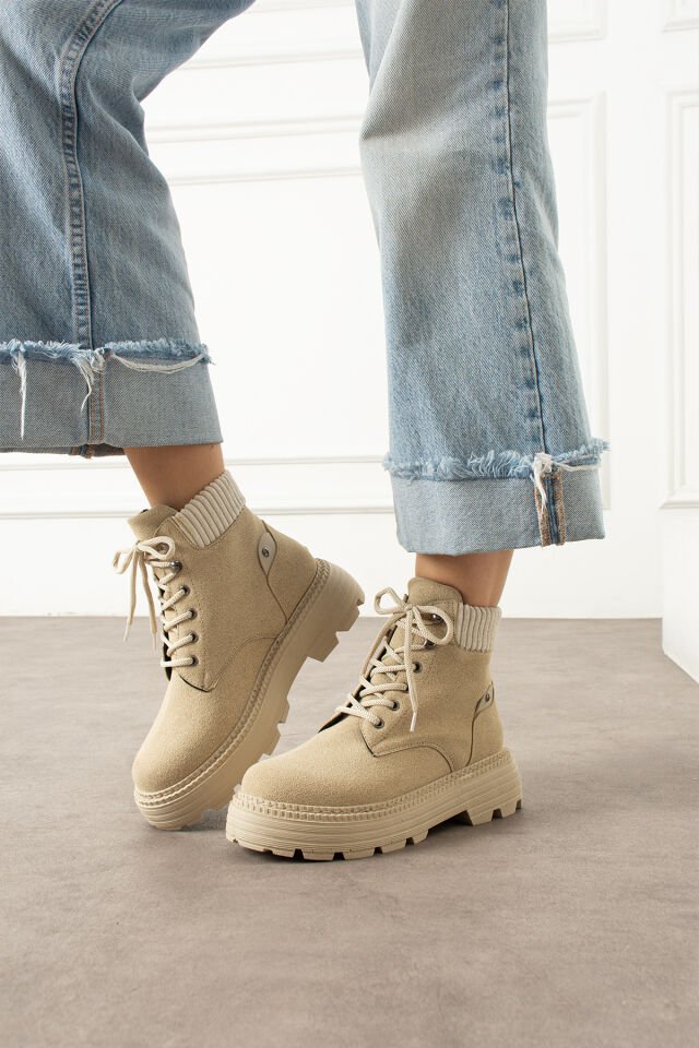 Kadın Şık Bot Bej - 38