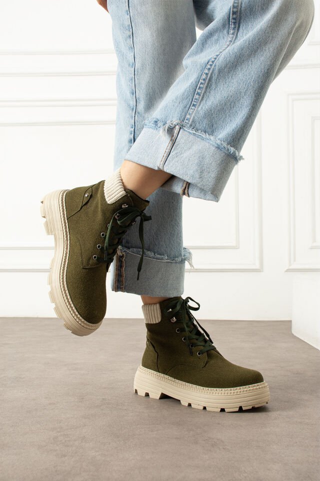 Kadın Şık Bot Yeşil - 36