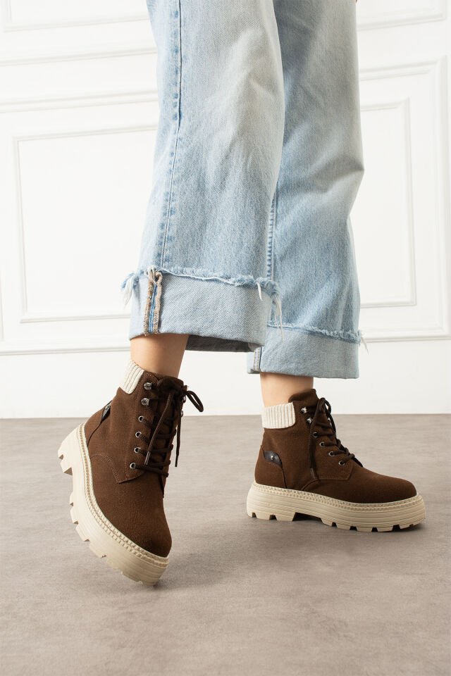 Kadın Şık Bot Kahverengi - 36