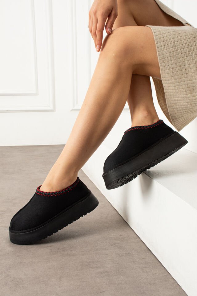 Kadın Günlük Terlik Model Bot Siyah - 37