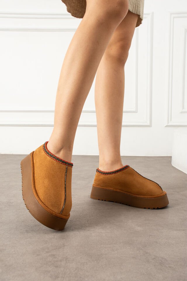 Kadın Günlük Terlik Model Bot Taba - 39