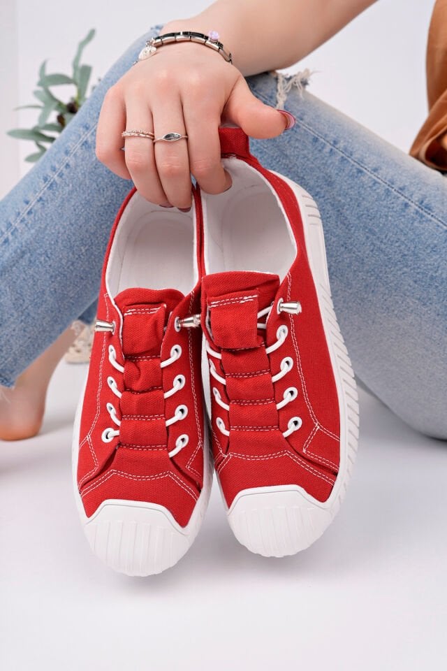 Kadın Sneaker Günlük Ayakkabı Lenira Kırmızı - 37