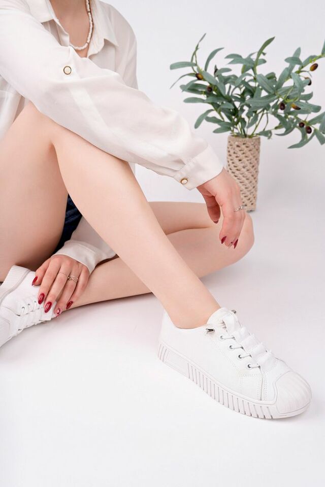 Kadın Sneaker Günlük Ayakkabı Lenira Beyaz - 36