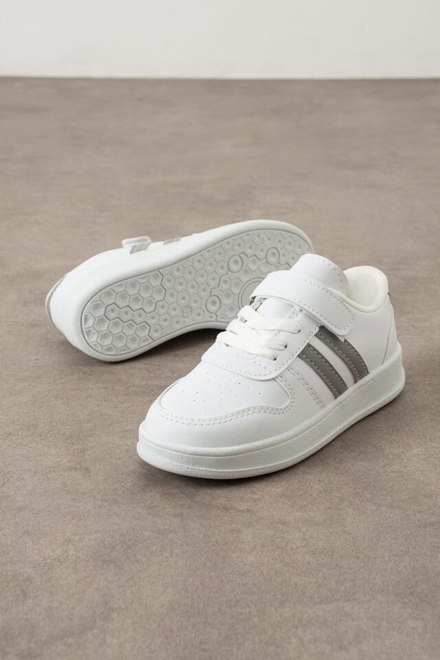 Çocuk Sneaker Günlük Ayakkabı Gri - 32