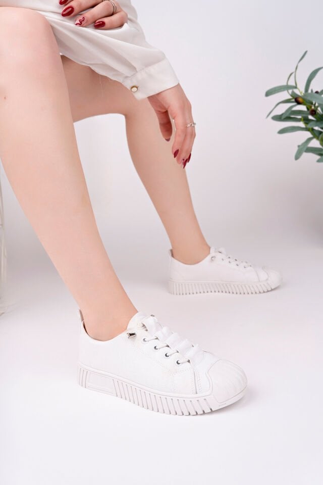 Kadın Sneaker Günlük Ayakkabı Lenira Beyaz - 39