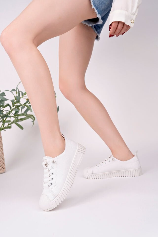 Kadın Sneaker Günlük Ayakkabı Lenira Beyaz - 37