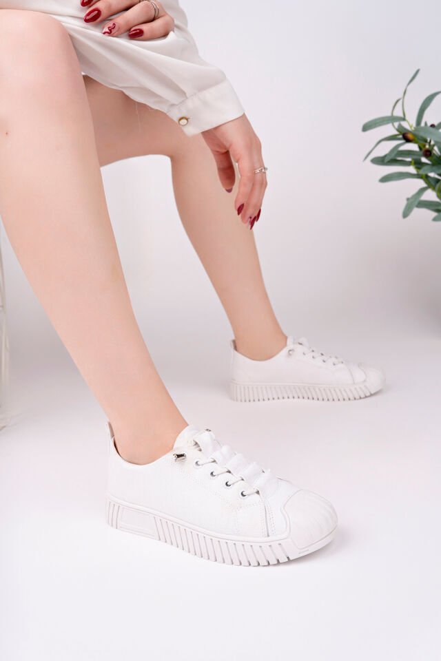 Kadın Sneaker Günlük Ayakkabı Lenira Beyaz - 38