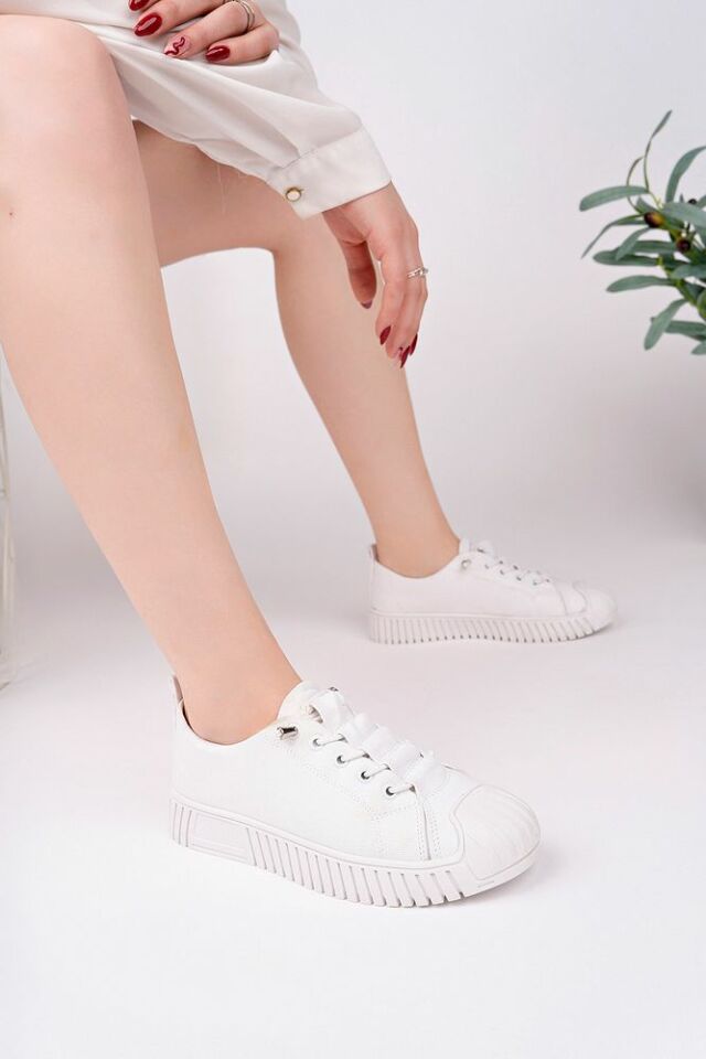Kadın Sneaker Günlük Ayakkabı Lenira Beyaz - 38