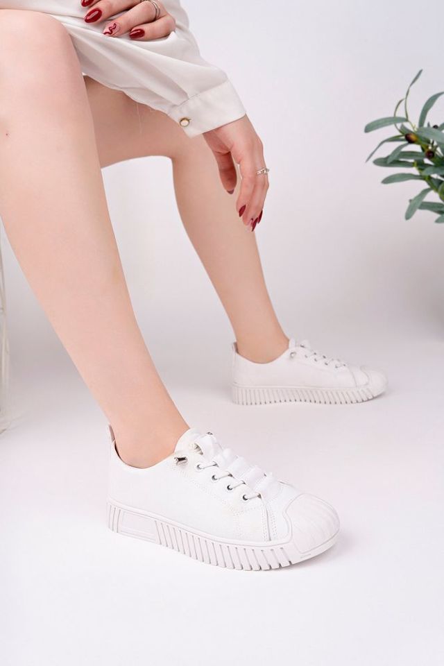 Kadın Sneaker Günlük Ayakkabı Lenira Beyaz - 40