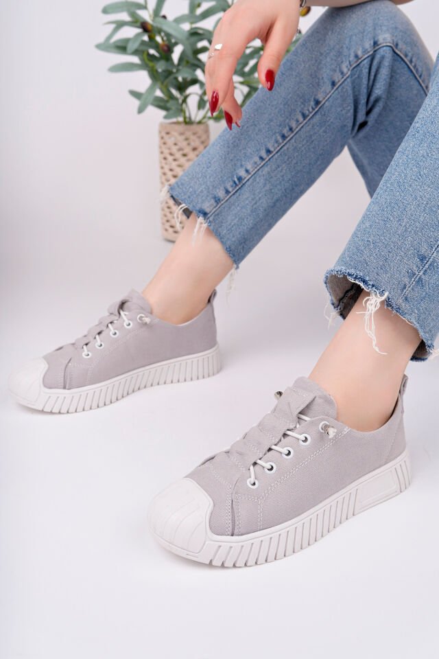 Kadın Sneaker Günlük Ayakkabı Lenira Gri - 37